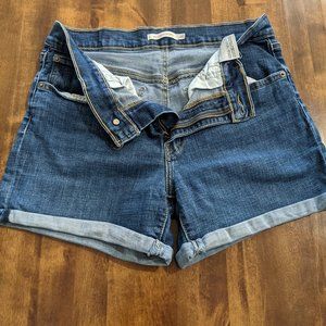 Levi's Mid Length Denim Shorts